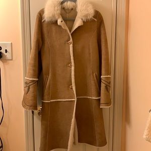 Women’s genuine shearling coat